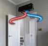 Powermat Légfüggöny és Kerámia Fűtőtest – 2000W, LCD kijelző, Távirányító – Fali kivitel (PM-GC-3000DLS)