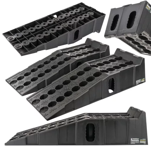 Powermat Autófeljáró Rámpa – 8T teherbírás, HDPE, 2 db – Személyautókhoz (PM-NZS-8T)