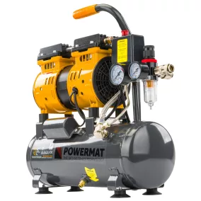   Powermat Olajmentes Kompresszor – 6L, 8 bar, 150 l/perc – Csendes kivitel (PM-KBO-6T)