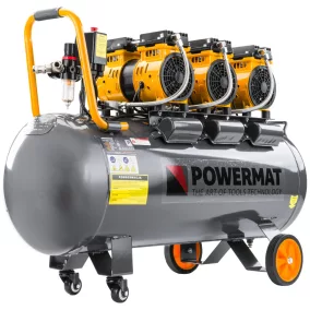   Powermat Olajmentes Kompresszor – 100L, 3kW, 580 l/perc – 3 motoros kivitel (PM-KBO-100T)