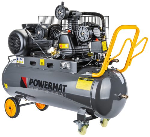 Powermat Olajos Kompresszor – 100L, 3kW, 8 bar – 3 hengeres, 650 l/perc (PM1303)