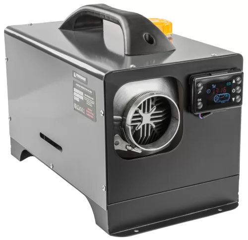 Powermat Dízel Állófűtés és Hősugárzó – 12kW, 12V/230V, LCD kijelző – Autóba, műhelybe (PM-AG-8M4)