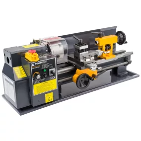   Powermat Mini Asztali Esztergagép – 550W, 180x350mm – Fém megmunkáláshoz (PM-MTM-550T)