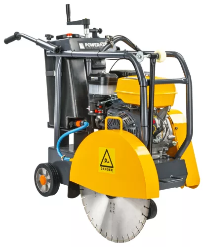 Powermat Aszfalt- és Betonvágó Gép – 14 LE, 500 mm tárcsa – 185 mm vágásmélység (PM-PSDBA-500M)