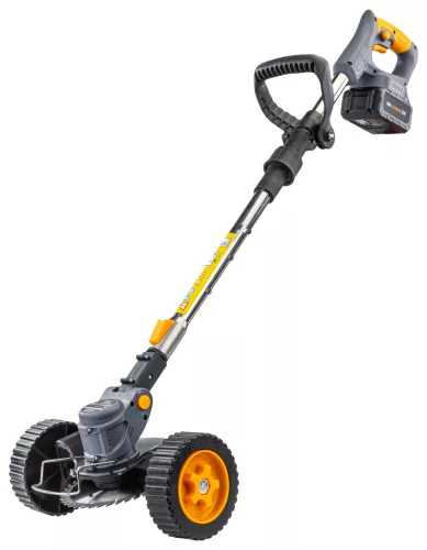 Powermat Akkumulátoros Szegélynyíró – 21V, 2x4Ah akku, kerekekkel – PM-PKA-4AHM (PM1329)
