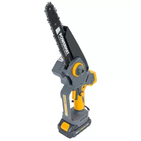   Powermat Akkumulátoros Láncfűrész – 21V, 8" (200mm) vezető, Szénkefementes motor – 2x 2Ah akkuval, kofferben (PM-MPA-2AHM)