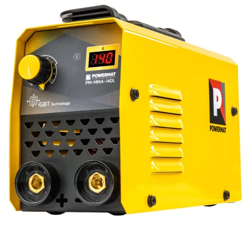 Powermat Inverteres Hegesztőgép – 140A, MMA, IGBT technológia – LCD kijelzővel (PM-MMA-140L)