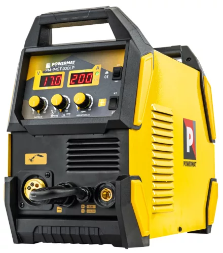 Powermat Inverteres Hegesztőgép – MIG/MAG, MMA, TIG LIFT – 200A, IGBT technológia (PM-IMGT-200LP)