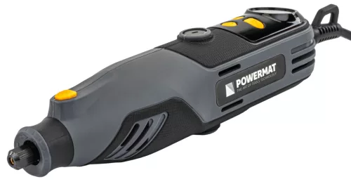 Powermat Mini Egyenes Csiszoló és Gravírozó Készlet - 200W, LCD kijelző, 180+ tartozék - Kofferben (PM-MST-200T)