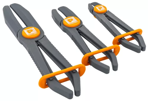 Powermat Tömlőszorító Fogó Készlet – 3 részes, Nylon, 160-255mm – Üzemanyag- és hűtőrendszerekhez (PM1366)