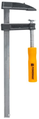 Powermat Asztalos Szorító – F-típus, 200x50 mm – Acél vezetősínnel (PM-SSS-8T)