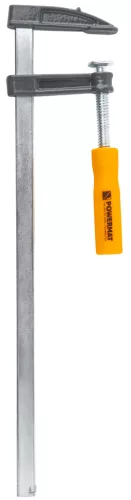 Powermat Asztalos Szorító – F-típus, 300x50 mm – Acél vezetősínnel (PM-SSS-12T)