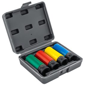   Powermat Ütvefúró Dugókulcs Készlet – 17-22 mm, Alufelnihez, Cr-V – 4 részes (PM1379)