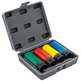   Powermat Ütvefúró Dugókulcs Készlet – 17-22 mm, Alufelnihez, Cr-V – 4 részes (PM1379)