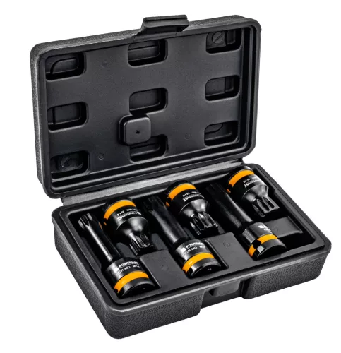 Powermat Ütvefúró Dugókulcs Készlet – Spline M14-M18, 1/2", Cr-Mo – 6 részes (PM1381)