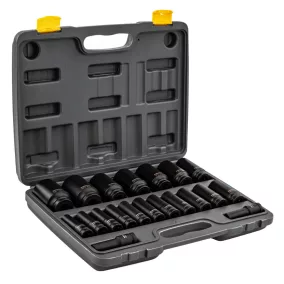   Powermat Ütvefúró Dugókulcs Készlet – 20 részes, 10-38 mm, 1/2" – Hosszított kivitel (PM-ZNU-1038T)