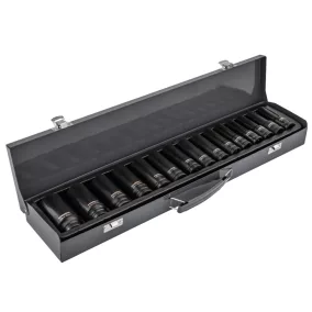   Powermat Ütveálló Dugókulcs Készlet – 15 részes, 1/2", 10-30mm – Hosszított kivitel (PM1383)