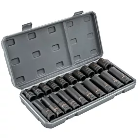   Powermat Ütvefúró Dugókulcs Készlet – 20 részes, 10-19mm, 1/2" – Cr-V acél (PM-ZNU-1019T)