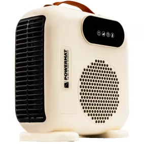   Powermat Hősugárzó Ventilátor – 2000W, LCD kijelző, Távirányító – Álló/Fekvő kivitel (PM-TWE-2000D-LCD)