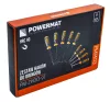 Powermat O-gyűrű Kiszedő és Kaparó Készlet – 9 részes, HRC 40 acél – Mágneses heggyel (PM1403)