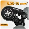 Powermat Érvéghüvely Fogó Készlet – 0,25-10 mm², 1200 db hüvely – Racsnis mechanizmus (PM-ZDTK-175T / PM1408)