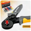 Powermat Érvéghüvely Fogó Készlet – 0,25-10 mm², 1200 db hüvely – Racsnis mechanizmus (PM-ZDTK-175T / PM1408)