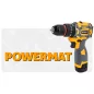   Powermat Akkumulátoros Ütvefúró-Csavarozó – 16,8V, 40Nm, Brushless – 2x1,5Ah akkuval és tartozékokkal (PM-WA-16.8V-1.5M)