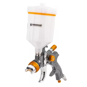   Powermat HVLP Festékszóró Pisztoly Készlet – 4 fúvóka (1.4, 1.7, 2.0, 2.5 mm), 600ml tartály – PM-PDM-170TZ (PM1425)