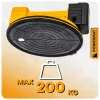 Powermat Akkumulátoros Vákuumos Tapadókorong – 200 kg teherbírás, ø 200 mm – LCD kijelzővel (PM-APPS-200M)