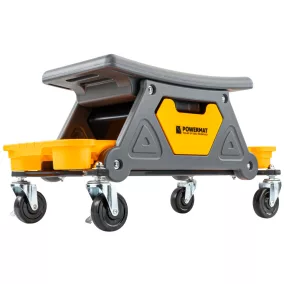   Powermat Műhelyszék – 200 kg teherbírás, 3 szerszámtálca – Gurulós kivitel (PM-SWA-200T)