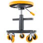   Powermat Teleszkópos Műhelyszék – 150kg teherbírás, 400-520mm – Gurulós kivitel (PM1455)