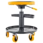   Powermat Teleszkópos Műhelyszék – 150kg teherbírás, 400-520mm – Gurulós kivitel (PM1455)