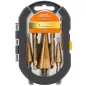   Powermat Lépcsős és Marófúró Készlet – 6 részes, 4-32mm, HSS – Fémhez és fához (PM-ZWSF-6T)