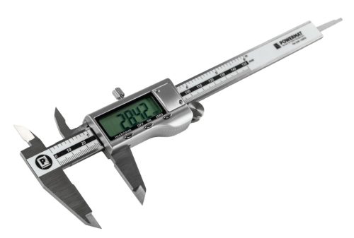 Powermat Digitális Tolómérő – 0-150 mm, LCD kijelző – Rozsdamentes acél (PM-SUW-150ETN)