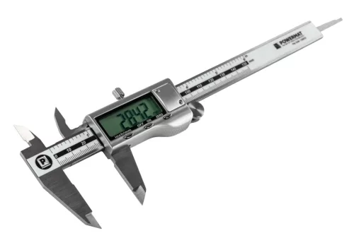 Powermat Digitális Tolómérő – 0-150 mm, LCD kijelző – Rozsdamentes acél, Precíziós (PM-SUW-150ETN)