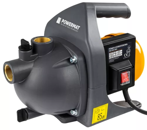Powermat Kerti Hidrofor Szivattyú – 600W, 4600 l/h, 35m emelőmagasság – PM-PHD-600J (PM1478)