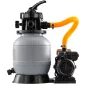   Powermat Homokszűrős Medence Szivattyú – 13 200 l/h, 550W, LCD Időzítő – Homokhoz és szűrőgolyóhoz (PM-PPDB-550JT)