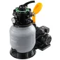  Powermat Homokszűrős Medence Szivattyú – 13 200 l/h, 550W, LCD Időzítő – Homokhoz és szűrőgolyóhoz (PM-PPDB-550JT)