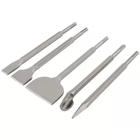  Powermat SDS Plus Véső Készlet – 5 részes, 250 mm – Betonhoz és téglához (PM1490)