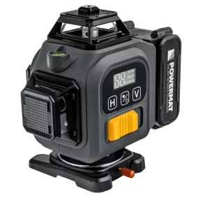  Powermat 4D Keresztvonalas Lézer – 16 vonal, 360°, Zöld lézer – 40m hatótáv (PM-PLK-4DM3)