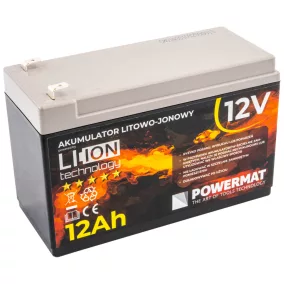   Powermat Li-Ion Akkumulátor – 12V, 12Ah – Permetezőkhöz (PM-AKLJ-12V12AM)