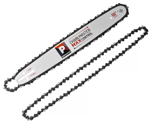 Powermat Láncfűrész Vezetőlemez és 2 db Lánc Szett – 18" / 45 cm, 0,325", 1,5 mm, 72 szem (PM-PR-18.72.2M)