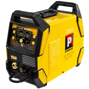   Powermat Inverteres Hegesztőgép – 230A, MIG/MAG/MMA/TIG/FLUX – Szinergikus, LCD kijelző (PM-PAS-230L)