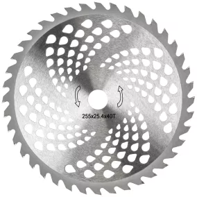 Powermat Bozótvágó Tárcsa – 40 fogas, 255x25,4 mm – Widia betétes (PM-TTDK-40Z255M)