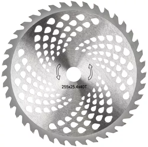 Powermat Bozótvágó Tárcsa – 40 fogas, 255x25,4 mm – Widia betétes (PM-TTDK-40Z255M)