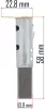 Red Technic Szénkefe Elektromos Fűnyíróhoz – 58x22,8x6,2 mm – RTKSE0027, PM-KSE-2200MN (RTKSE0027-SZ)