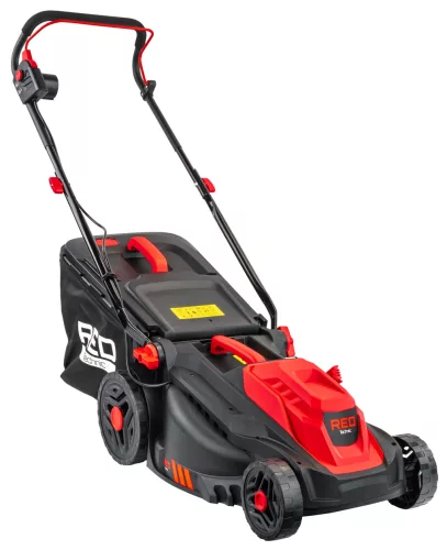 RED TECHNIC Elektromos Fűnyíró – 2600W, 38cm vágásszélesség – 42L fűgyűjtővel (RTKSE0148)