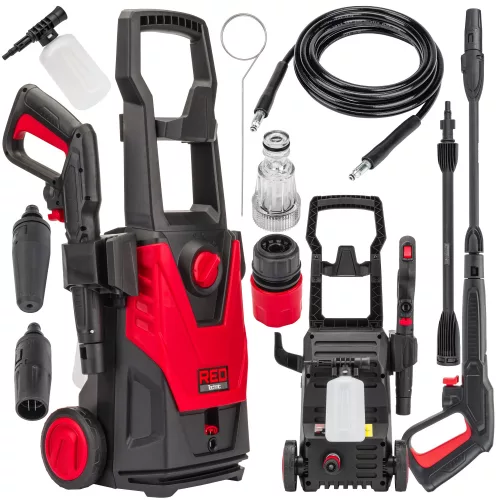 Red Technic Magasnyomású Mosó – 1600W, 120 bar, 420 l/h – Alumínium szivattyúval (RTMC0028)