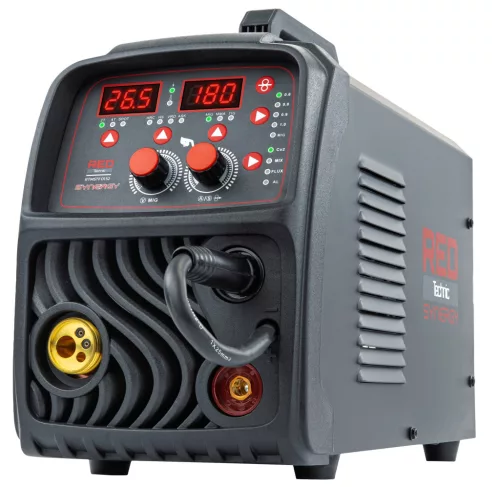 Red Technic Inverteres Hegesztőgép – MIG/MAG/MMA/LIFT-TIG, 180A, Szinergikus – 3 az 1-ben (RTMSTF0152)