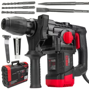   RED TECHNIC Fúrókalapács és Vésőgép – 2200W, 6J, SDS-Plus – Kofferben, tartozékokkal (RTMU0031)